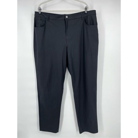 Fabletics Don Trouser Men Flat Front Golf Pant Black Size 43 X 34 TALL Size XXL - Picture 1 of 9